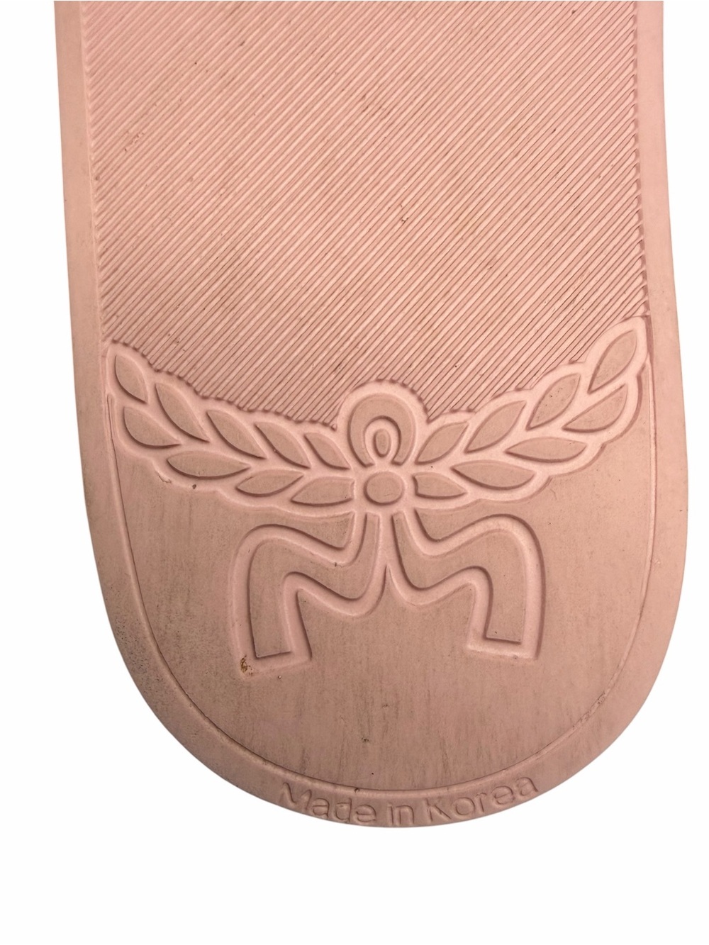 MCM Pink Visetos Slides Sandals Soft Pink (A823) - Picture 7 of 9